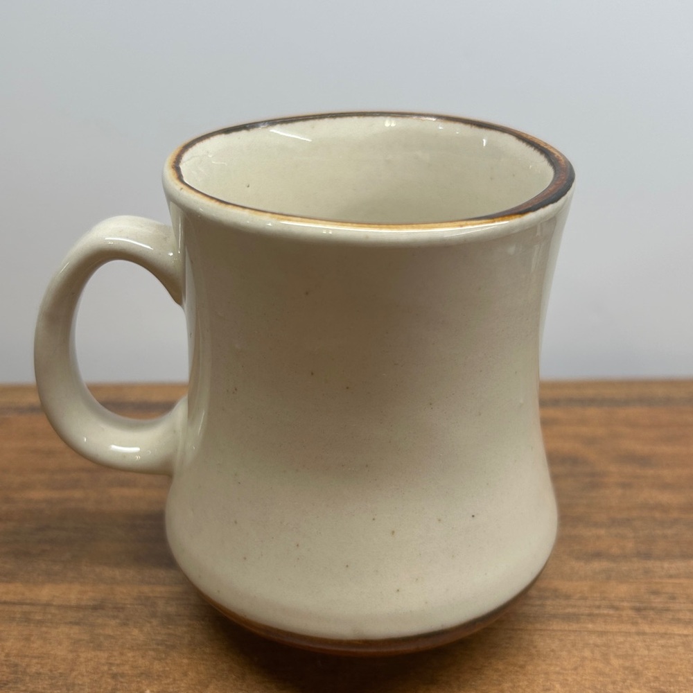 Vintage Retro Stoneware Glazed Mugs With Floral Motif Set Of 4 Made In Korea - Picture 8 of 16